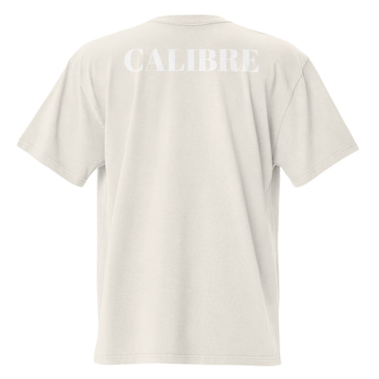 CAMISETA OVERSIZE CALIBRE- BLANCA